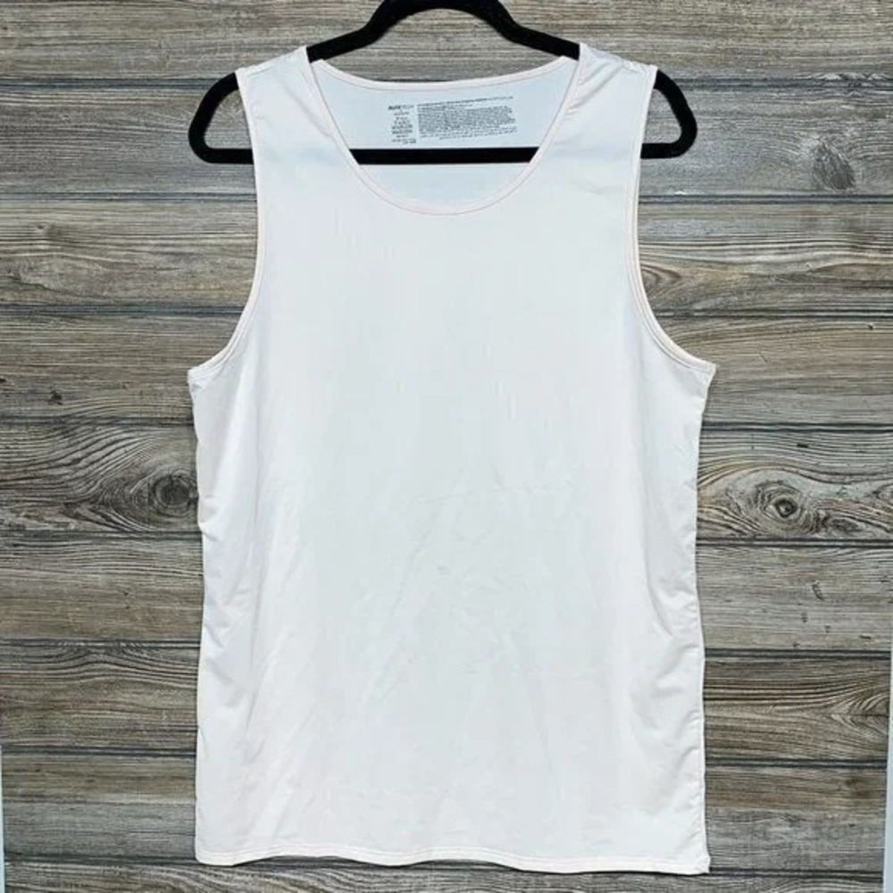 Alfatech Tank Top Undershirt Moisture Wicking Sleeveless Shirt‎ Men Medium Beige